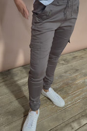 Harlow Cargo Jogger - Grey
