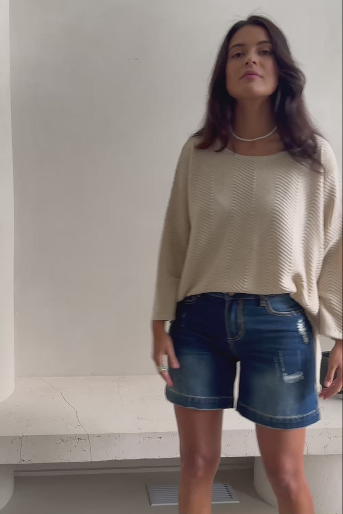 Youre Always There For Me Boyfriend Shorts - Darkdenim