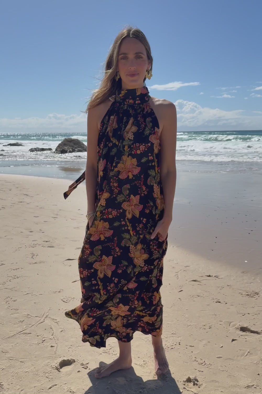 Dream Daze Cotton Maxi Dress - Blackpink