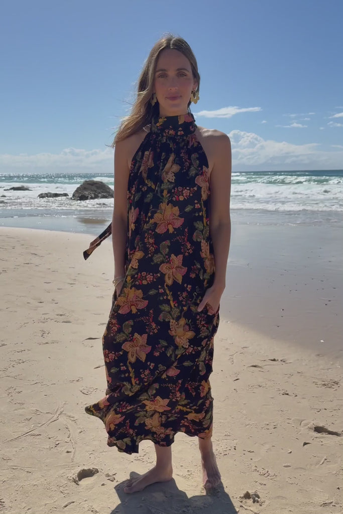 Dream Daze Cotton Maxi Dress - Blackpink