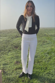 Easy As Plain Pull On Jeans - White