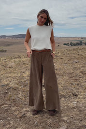 Need You In My Life Cord  Pants - Birch
