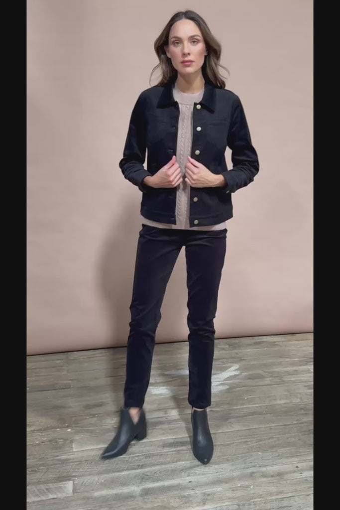 The Keepers Cord Jacket - Black