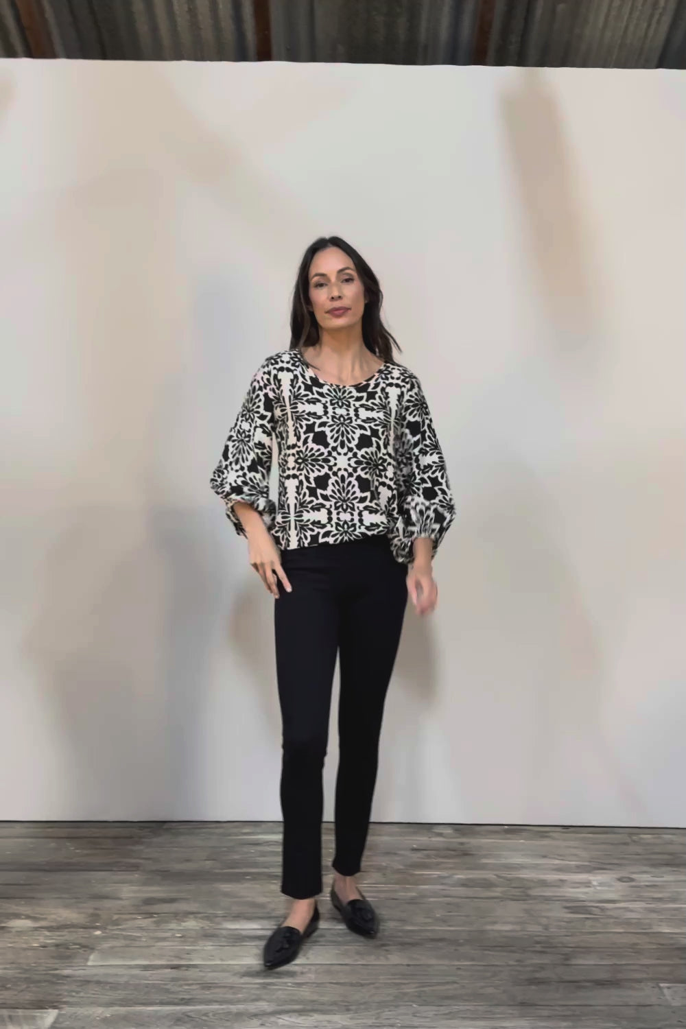 The High Rise Pull On Ponte Pant - Black