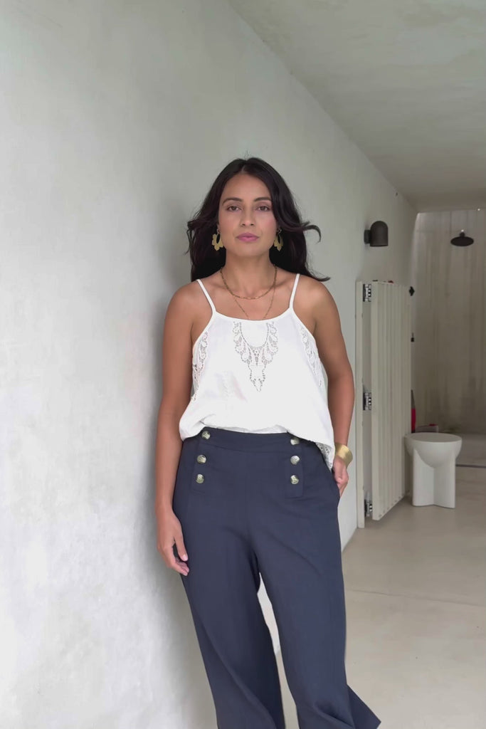 Sweet Feels Cotton Cami - Milk