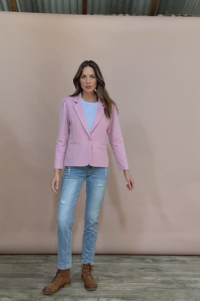 The Ponte Blazer - Dustypink