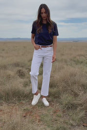 The Boyfriend Jean - White