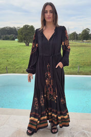 With My Loves Folk Maxi Dress – Nightfolk