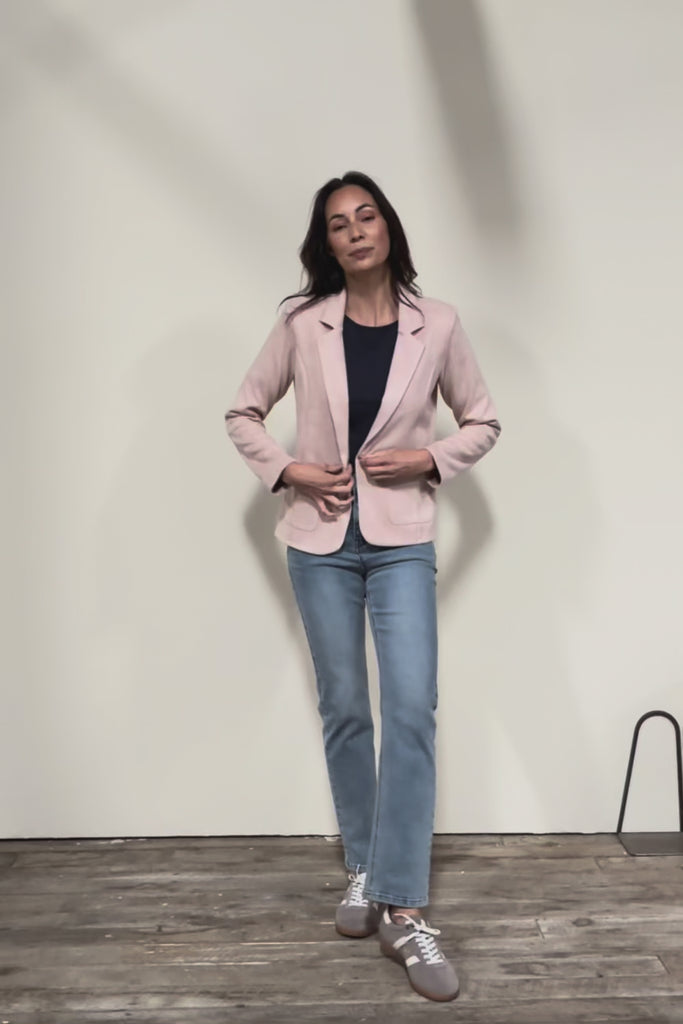 The Luxe Faux Suede Blazer – Baci