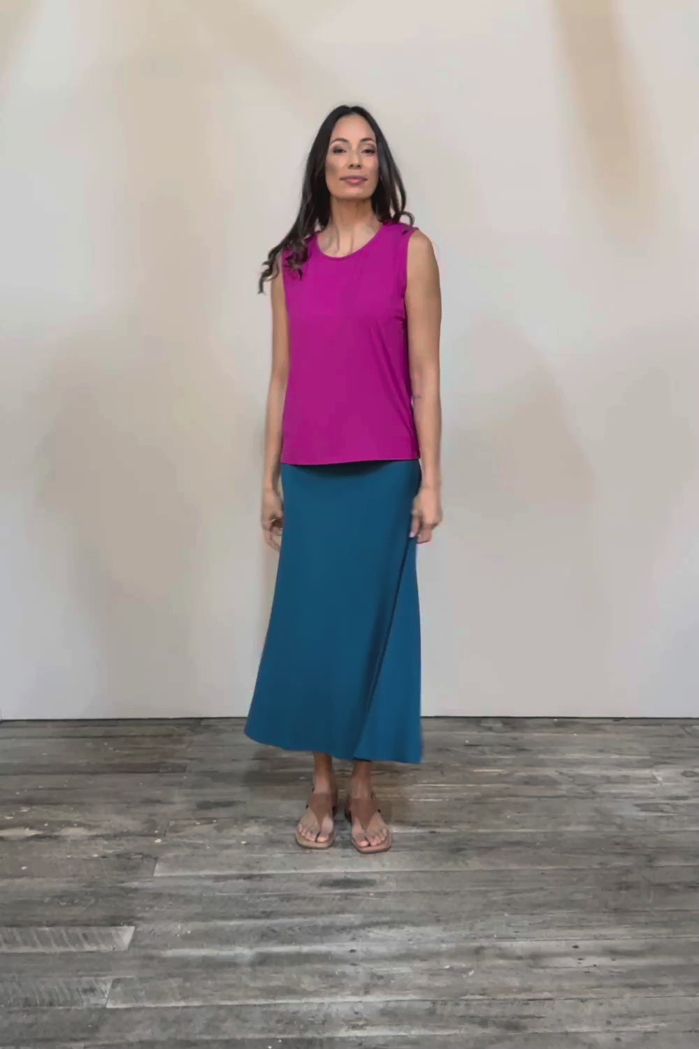 The Mix Me Match Me Bamboo Tank - Cerise