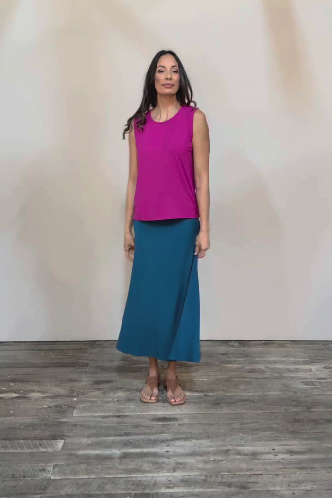 The Mix Me Match Me Bamboo Tank - Cerise