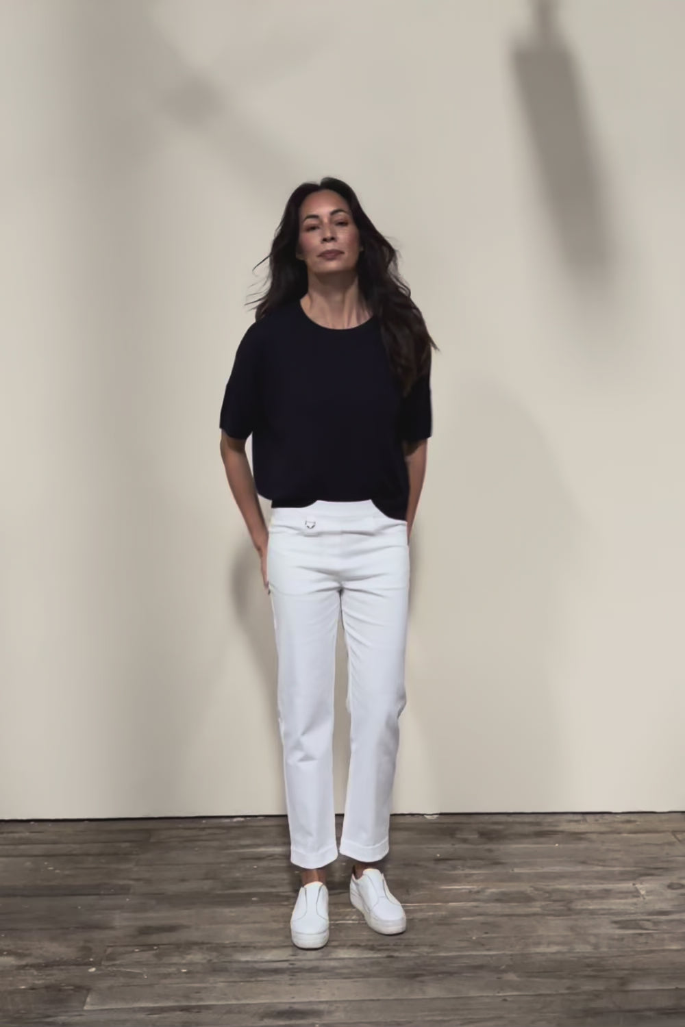 The Teachers Cotton Pant With Pockets – White