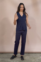 The Teachers Cotton Pant With Pockets - Honorblue