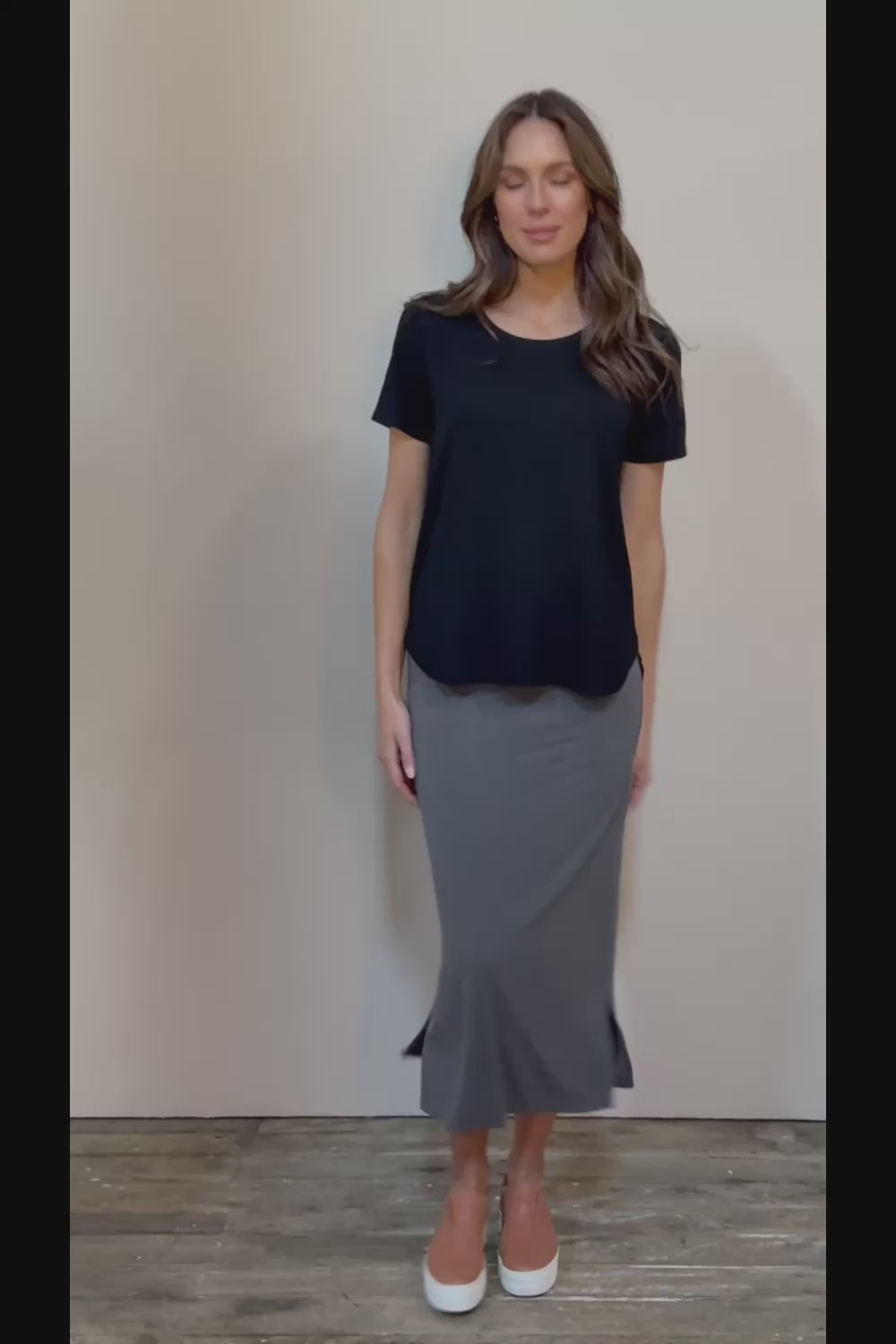 The Pack & Go Luxe Bamboo Tee - Black