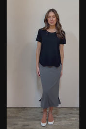 The Pack & Go Luxe Bamboo Tee - Black