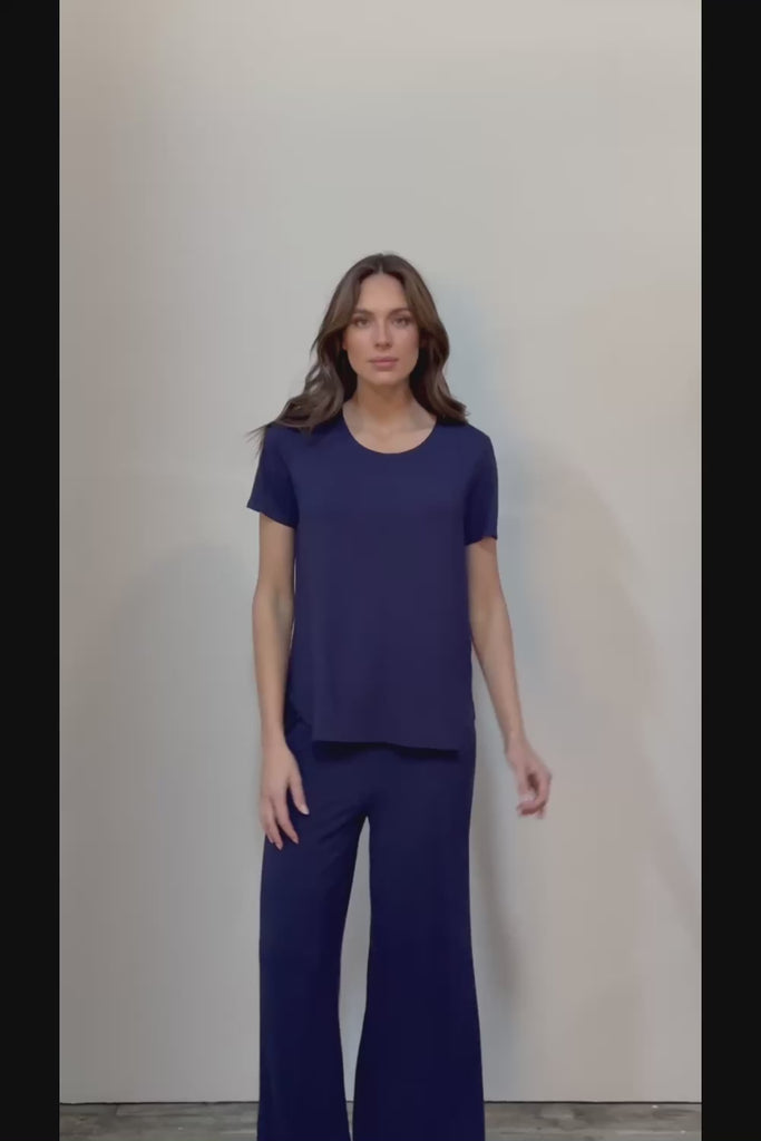 The Pack & Go Luxe Bamboo Tee - Frenchnavy
