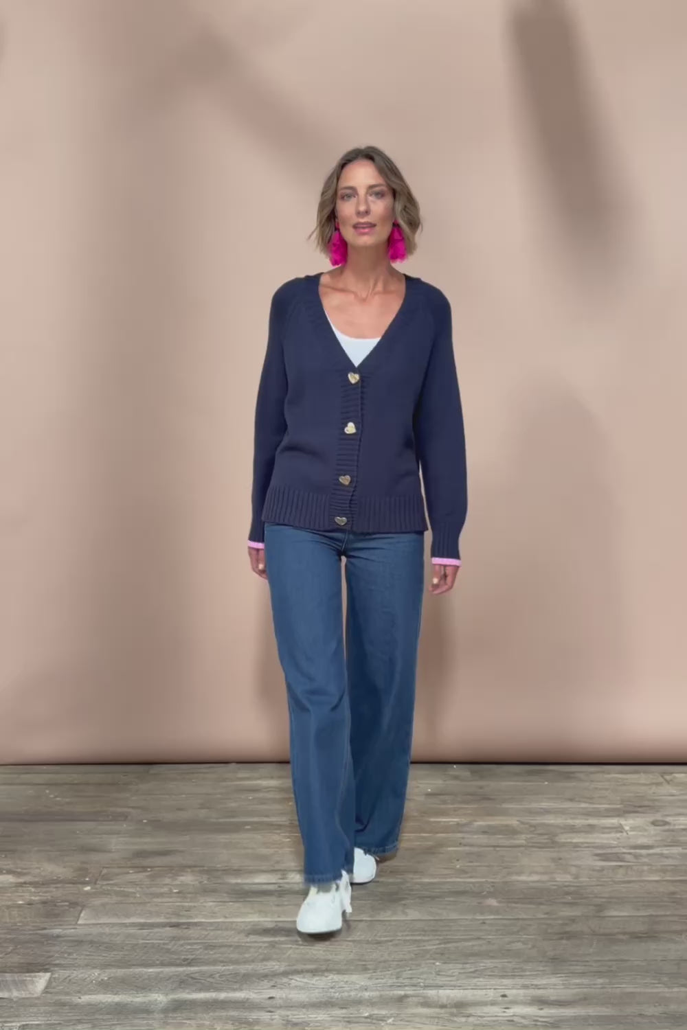 Back To Love Cardi - Navy