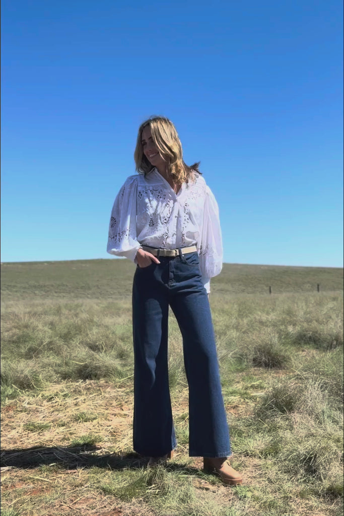 Happy Me Wide Leg Jeans - Darkdenim