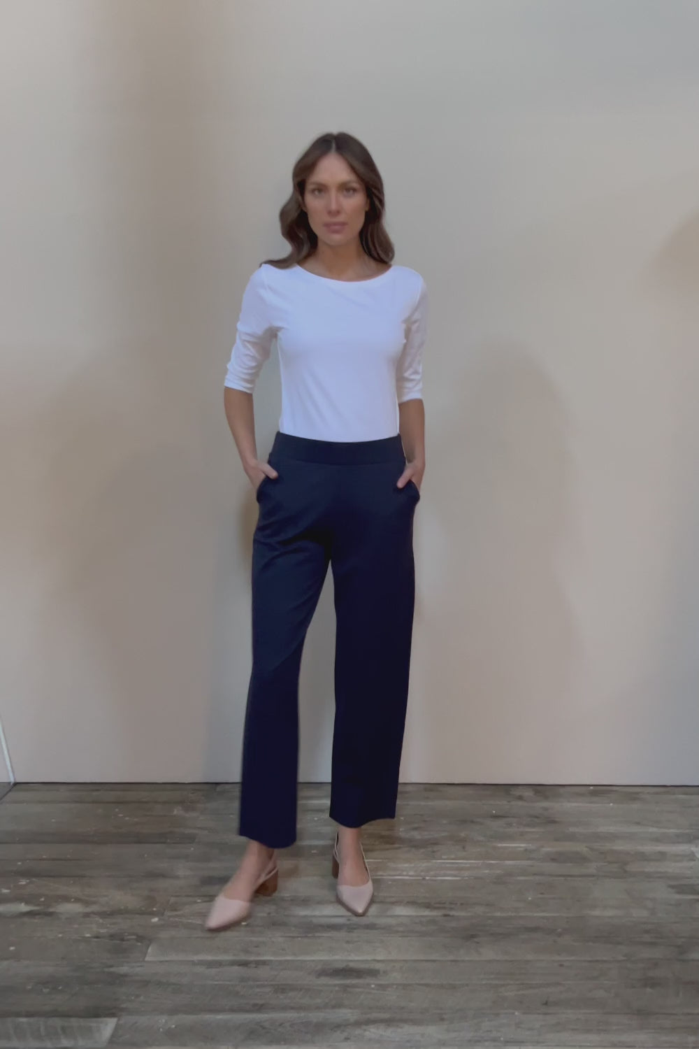 The Straight Cut Pull On Ponte Pant - Darknavy
