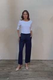 The Straight Cut Pull On Ponte Pant - Darknavy