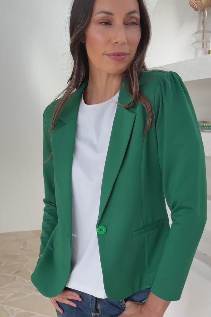 The Ponte Blazer - Pinegreen