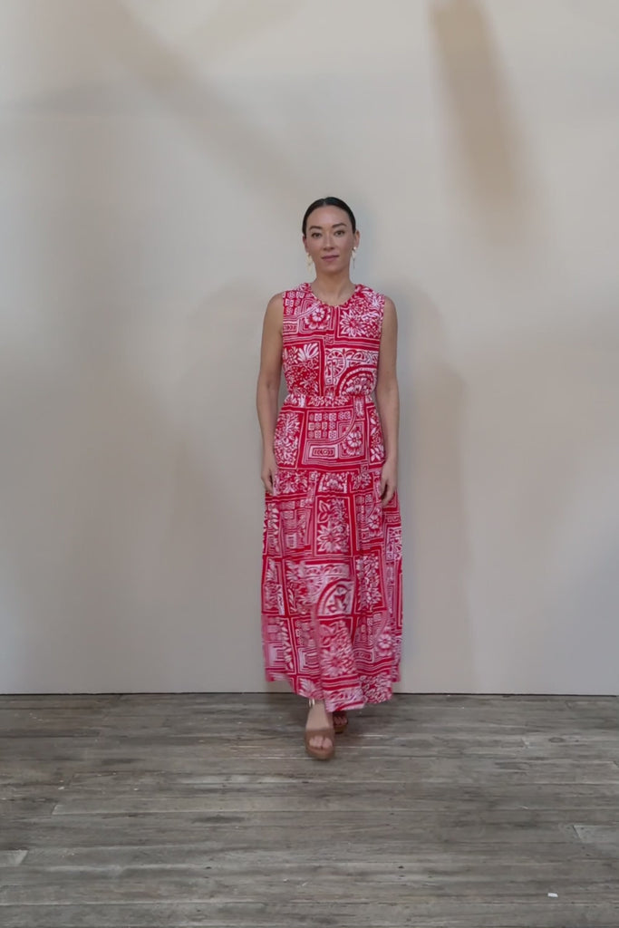 Riley Cotton Maxi Dress - Labyrinth