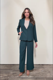 The Soft Suiting Lined Button Blazer – Darkteal