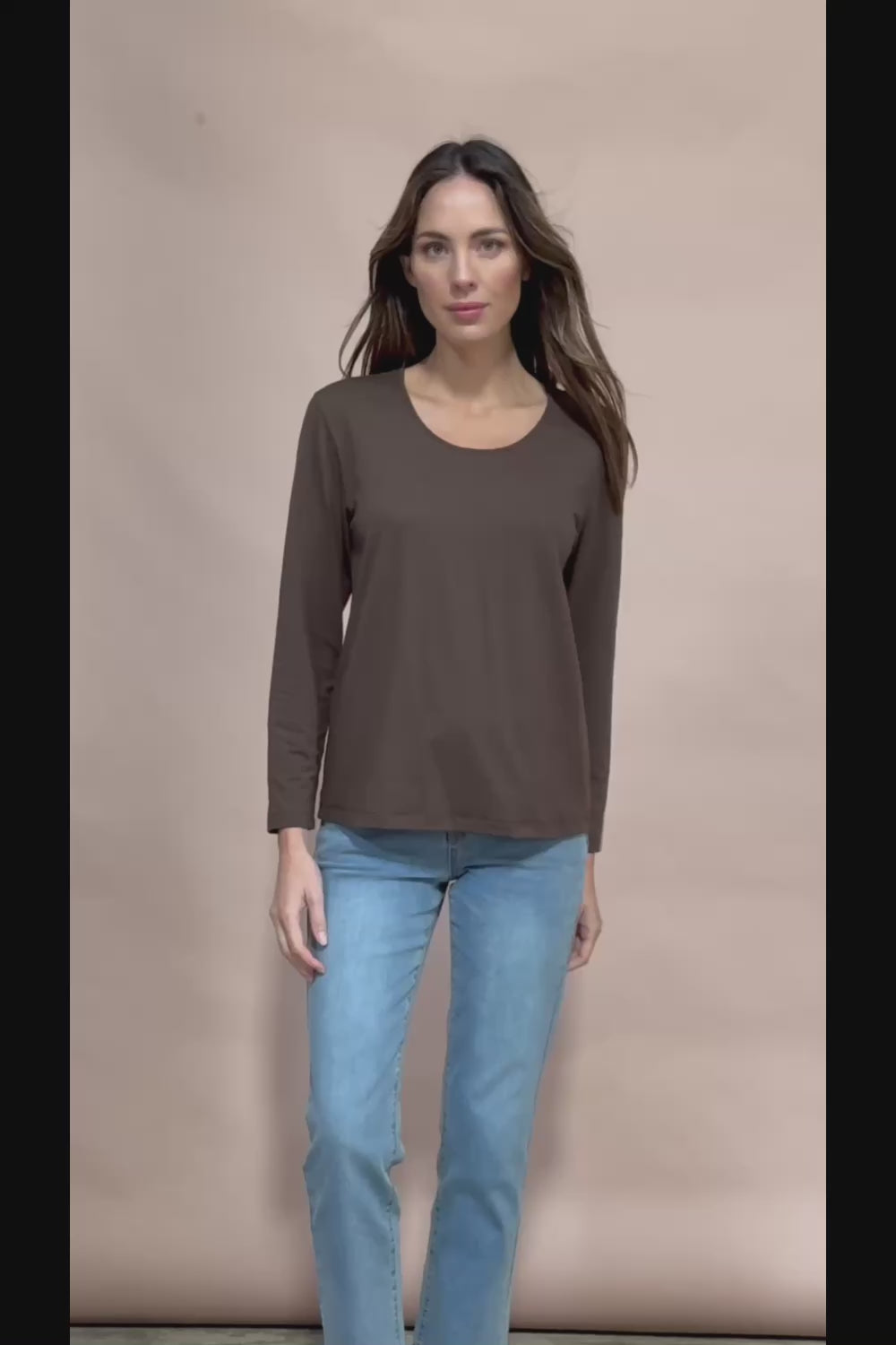 The Classic Long Sleeve Tee - Cocoa