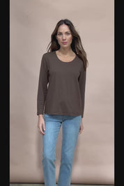 The Classic Long Sleeve Tee - Cocoa