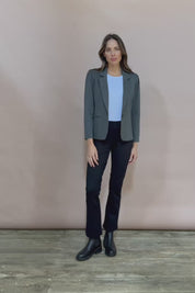 The Pull On Ponte Boot Leg Pant - Black