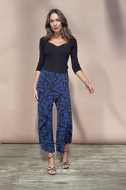 The Printed Cross Over Pant - Bluevines