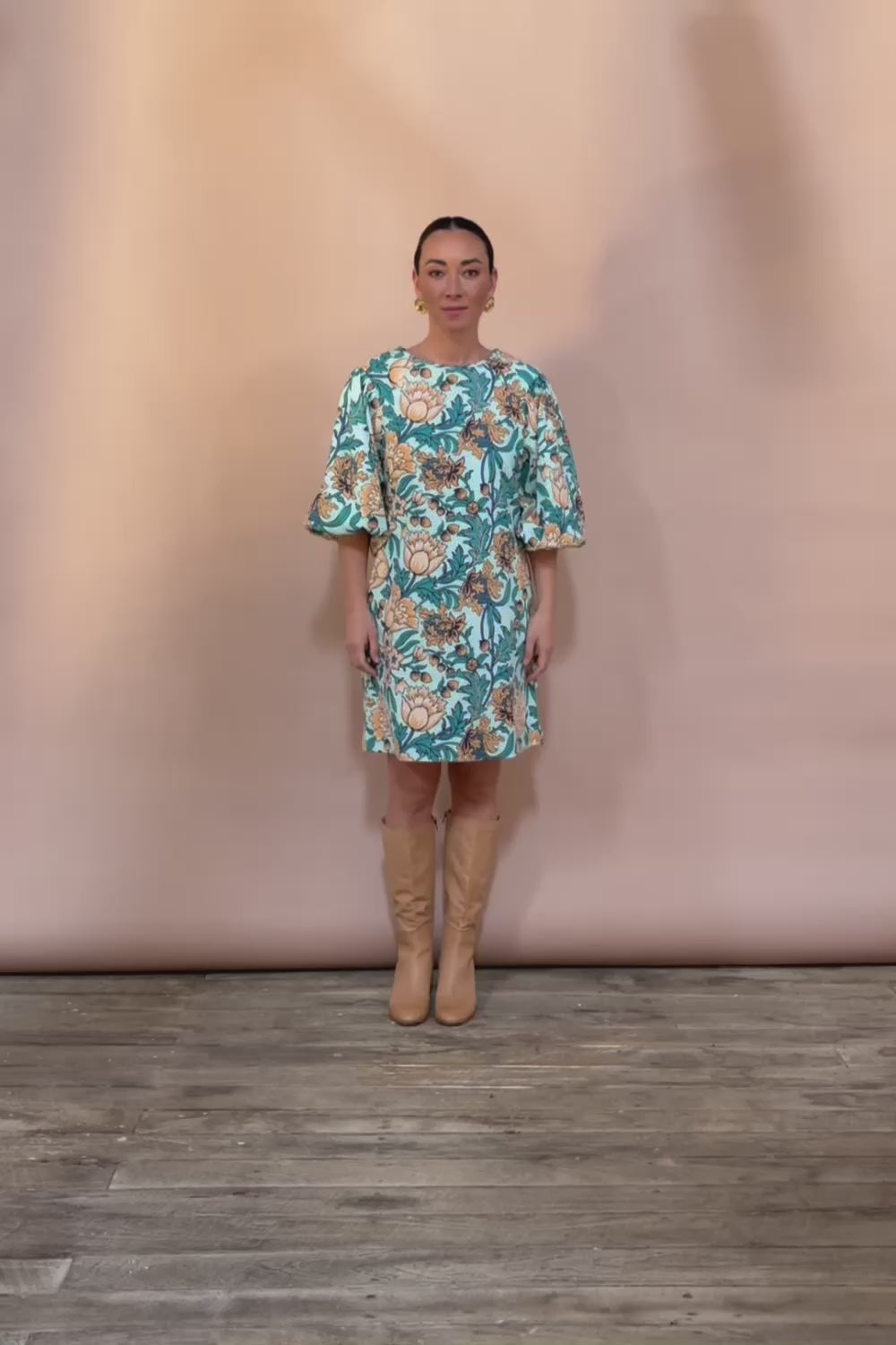 Josephine Cotton Dress - Thistle