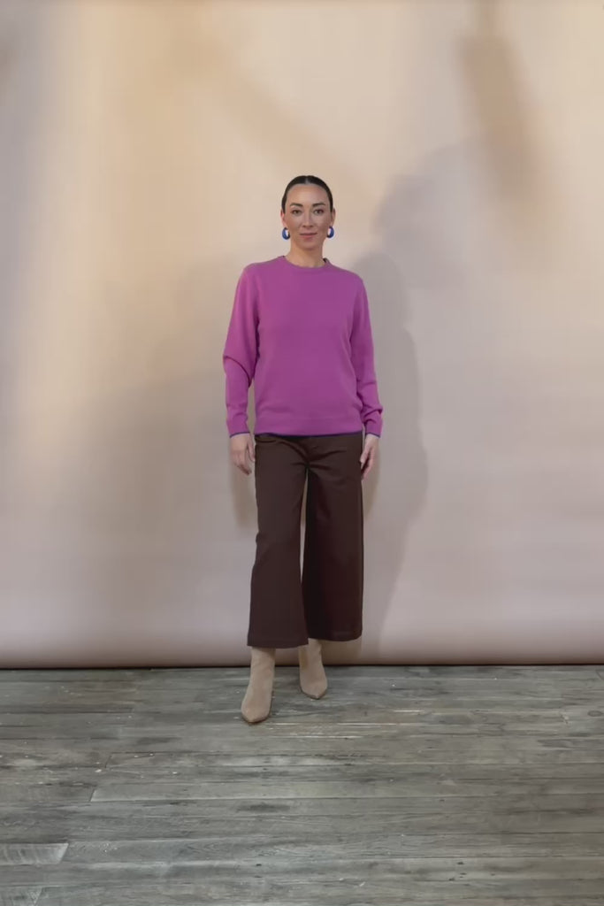 Wool Two Tone Jumper – Rose