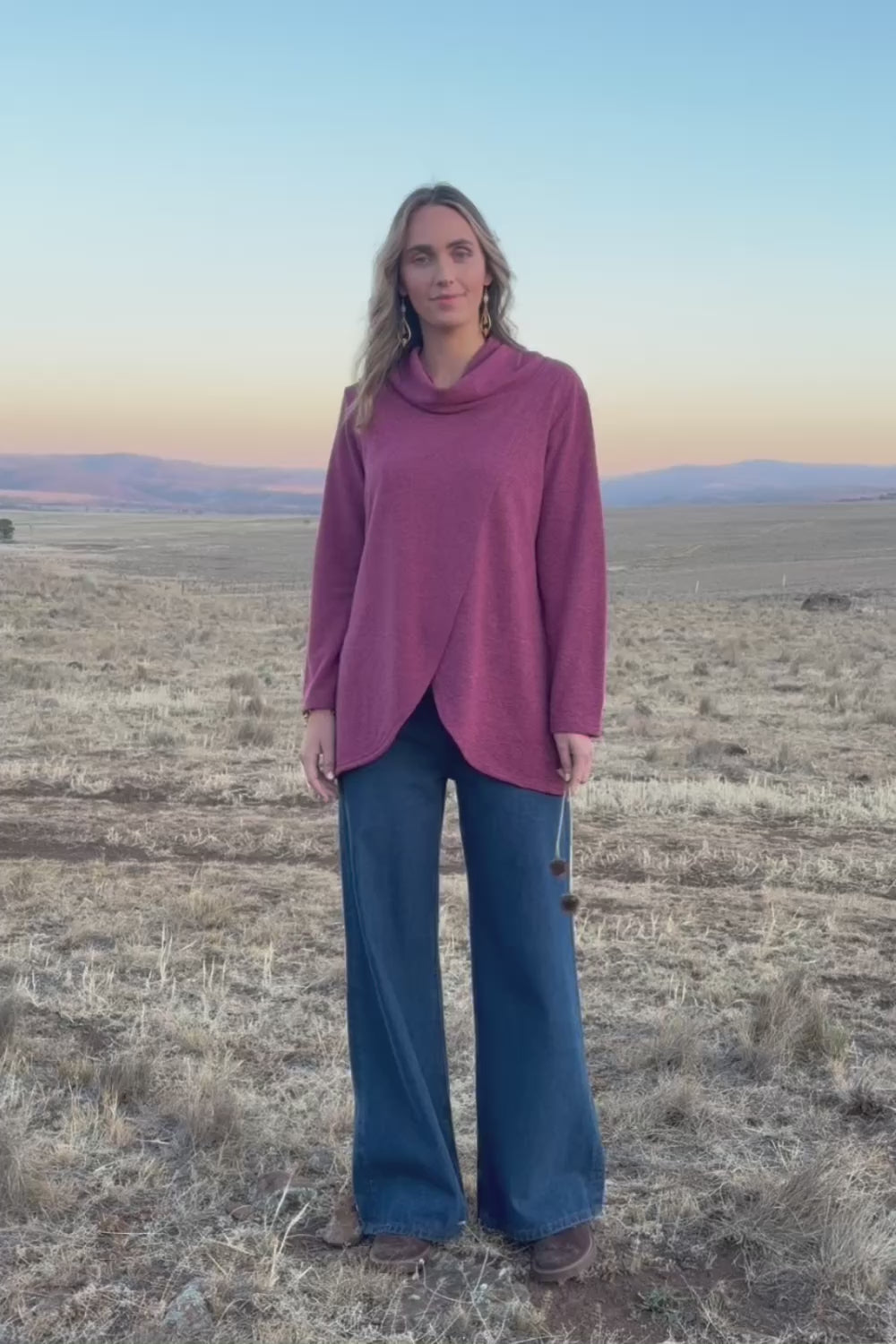 Crossing The Plains Snuggle Jumper - Grape
