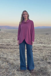 Crossing The Plains Snuggle Jumper - Grape