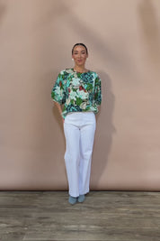 Ria Puff Sleeve Top - Bouquet
