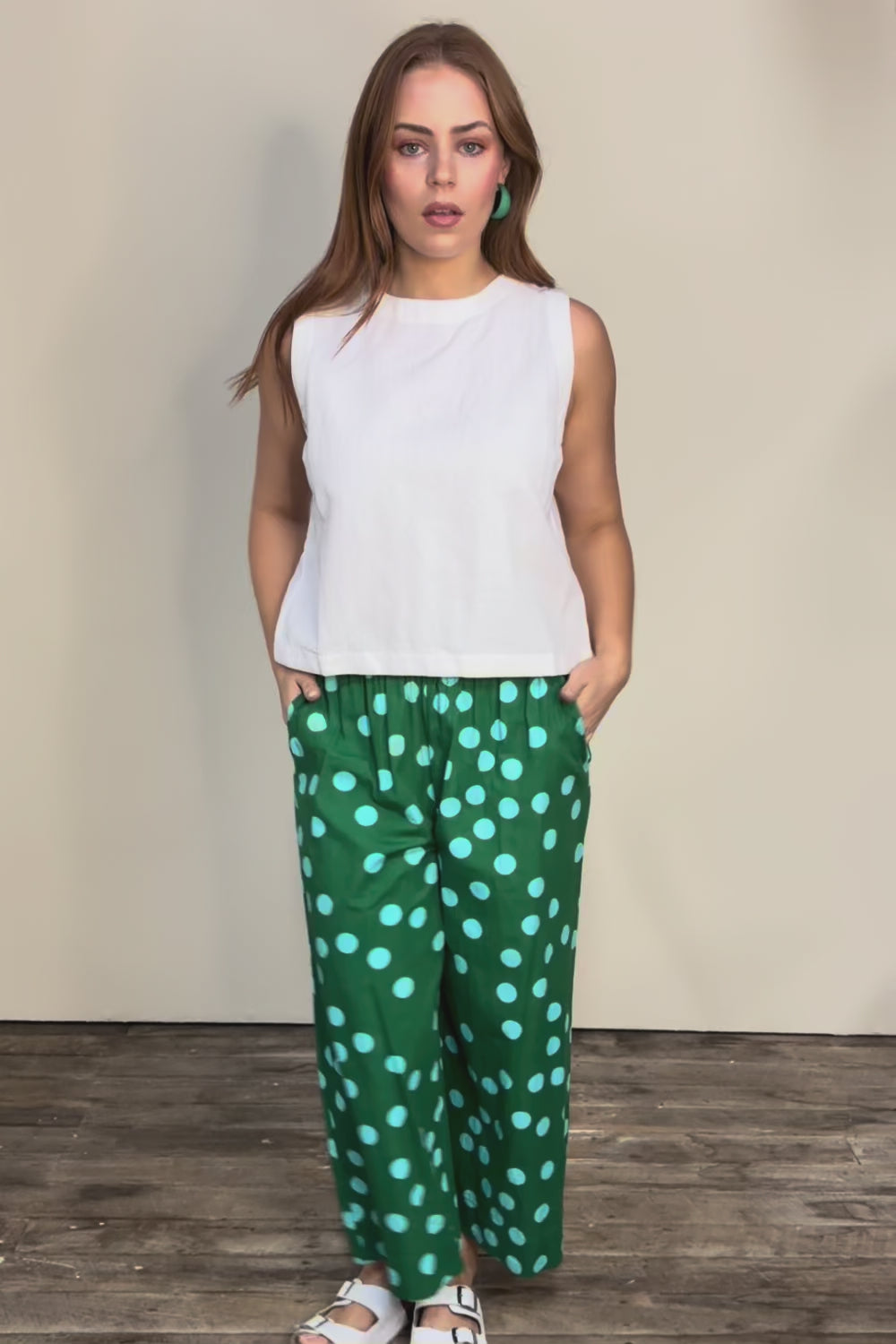 Leela Cotton Cropped Pant – Greenspot