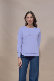 Elements Simplified Cotton Crew - Lavender