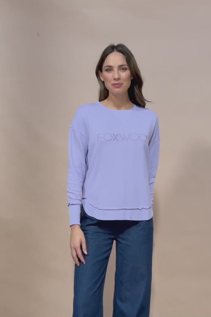 Elements Simplified Cotton Crew - Lavender