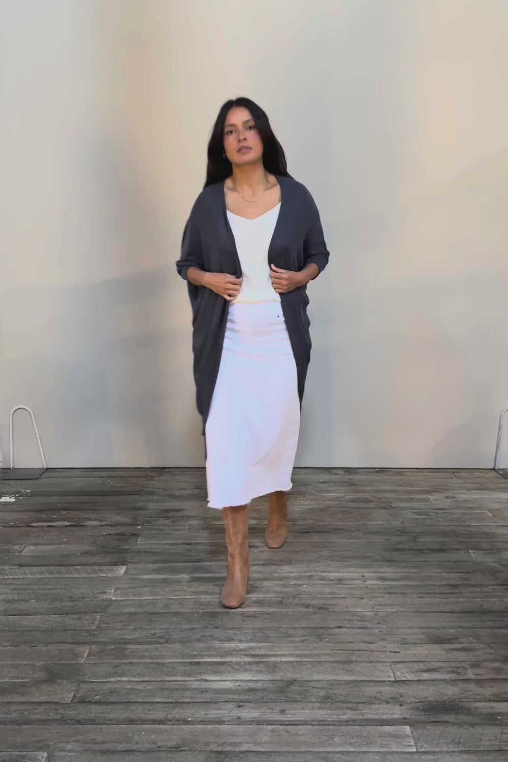 Falling For You Cardi - Denim