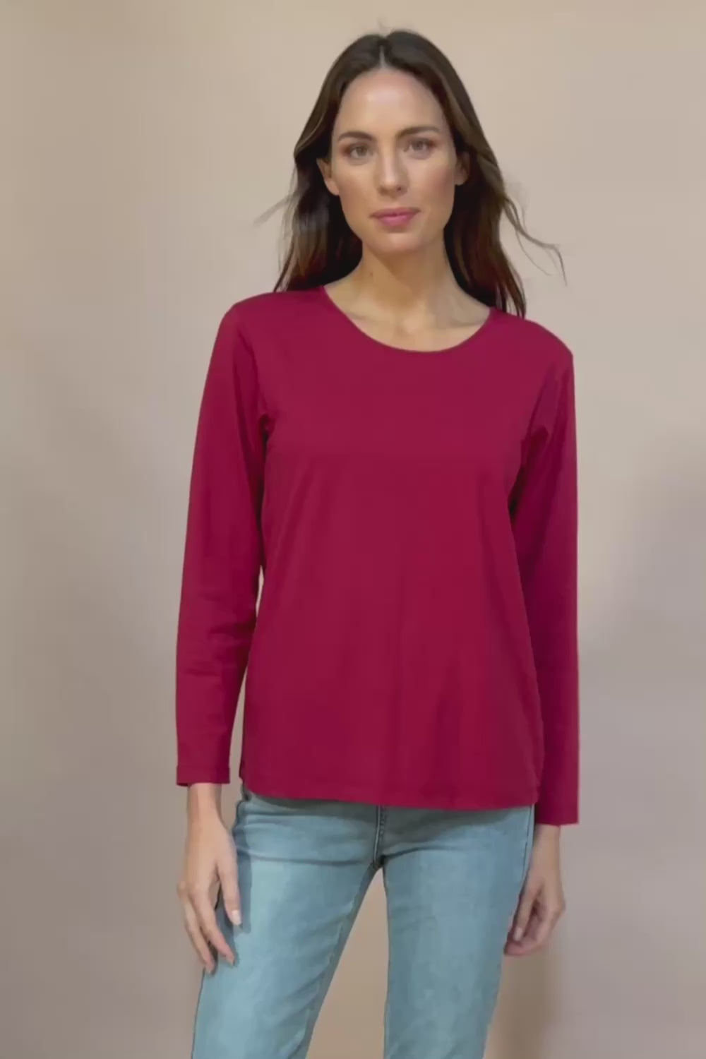 The Keepers Long Sleeve Tee - Shiraz