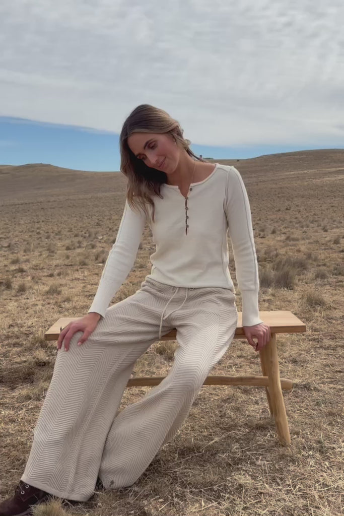 Forever Yours Cotton Wool And Cashmere Top - Cream
