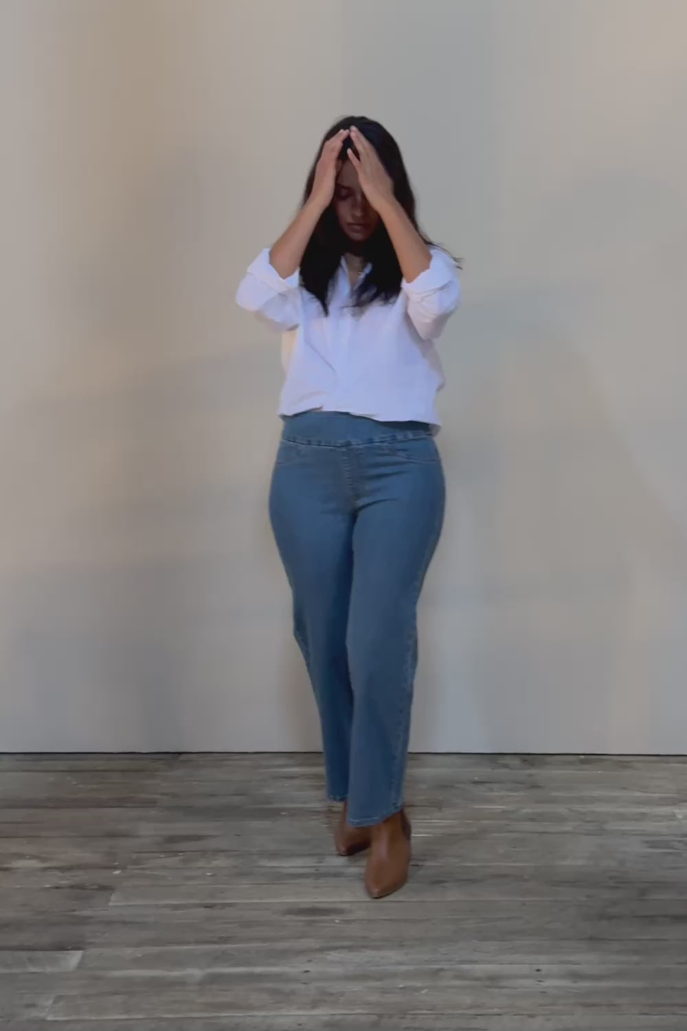 Easy As Plain Pull On Jeans - Denim