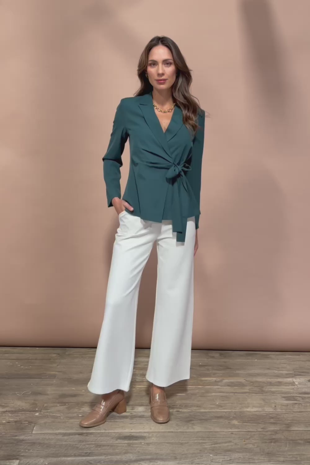 The Soft Suiting Lined Blazer - Darkteal