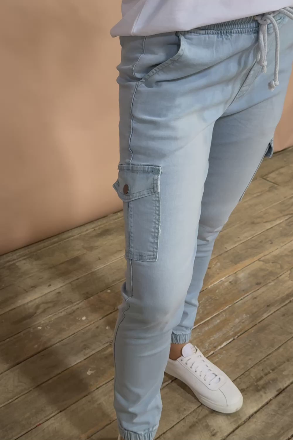 Harlow Cargo Jogger - Lightdenim