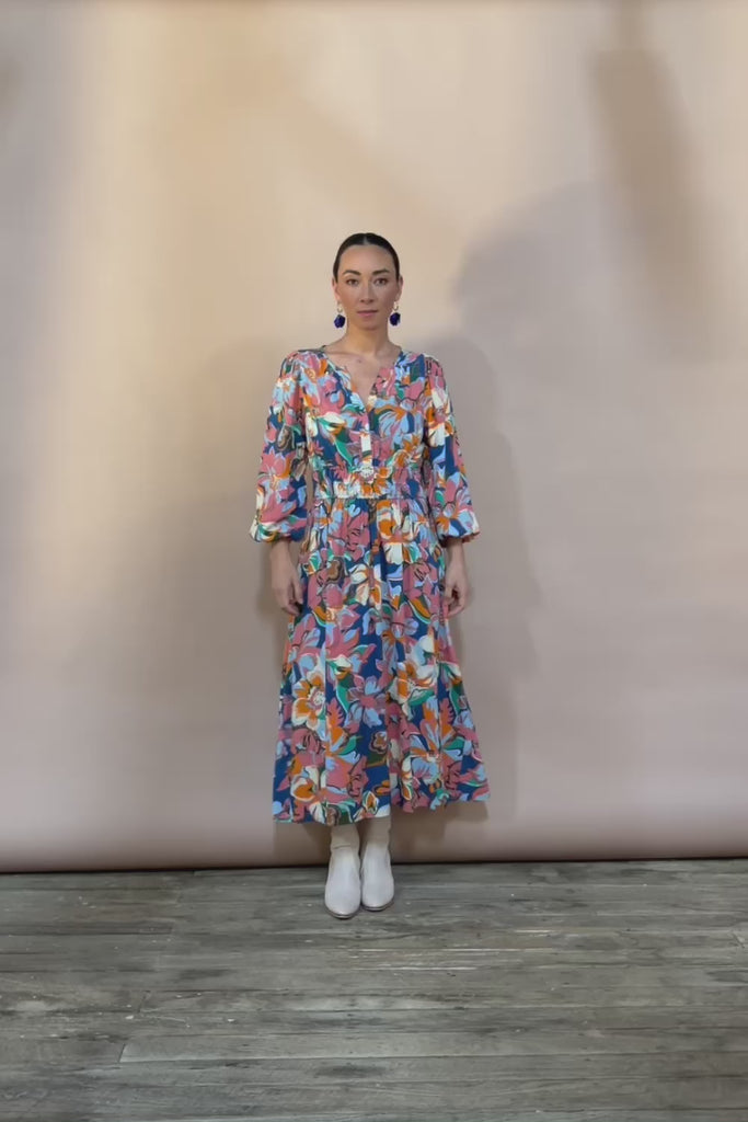 Gwyn Midi Dress - Botanical
