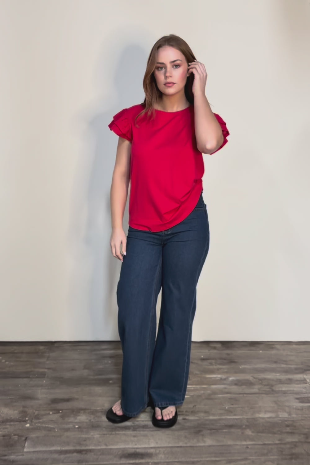 Ruffle Sleeve Top – Lollipop