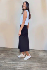 The Mix Me Match Me Bamboo Full Skirt - Black