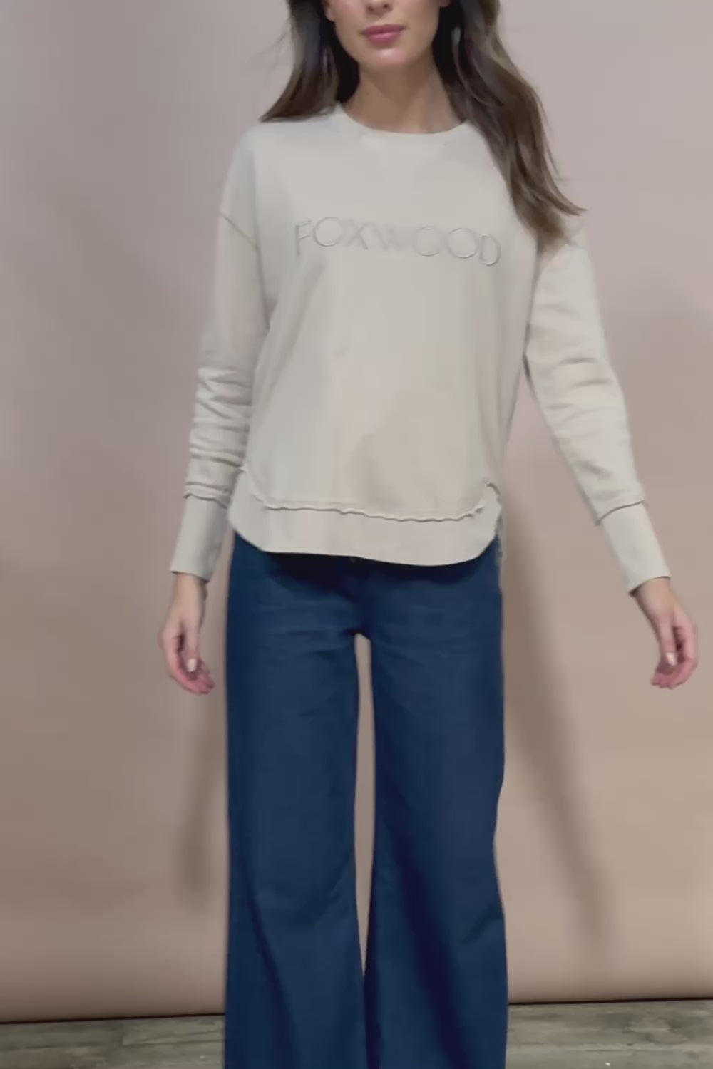 Elements Simplified Cotton Crew - Oat