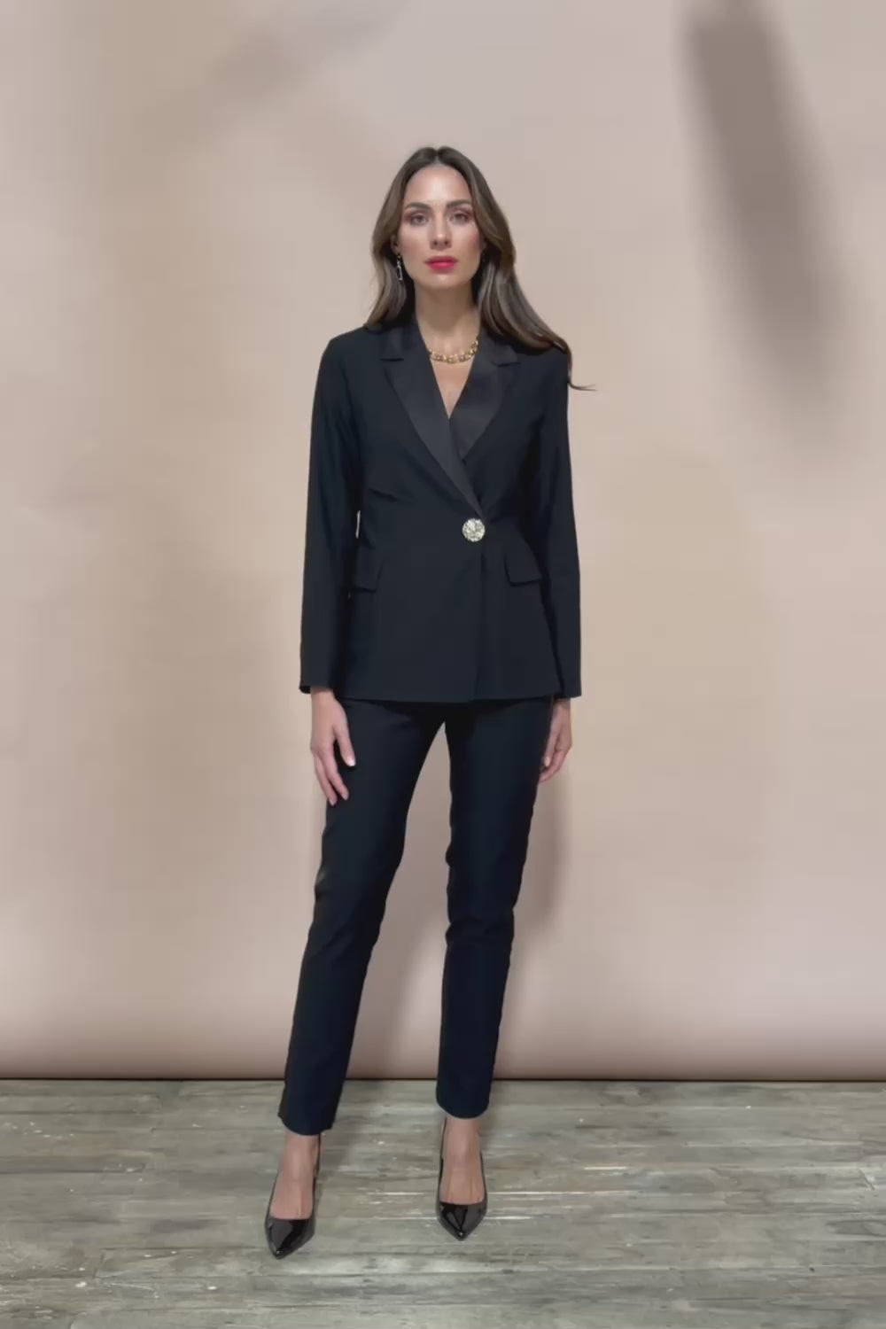 Holly Tuxedo Jacket - Black